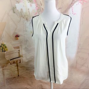 NEW Calvin Klein Sleeveless White Blouse
